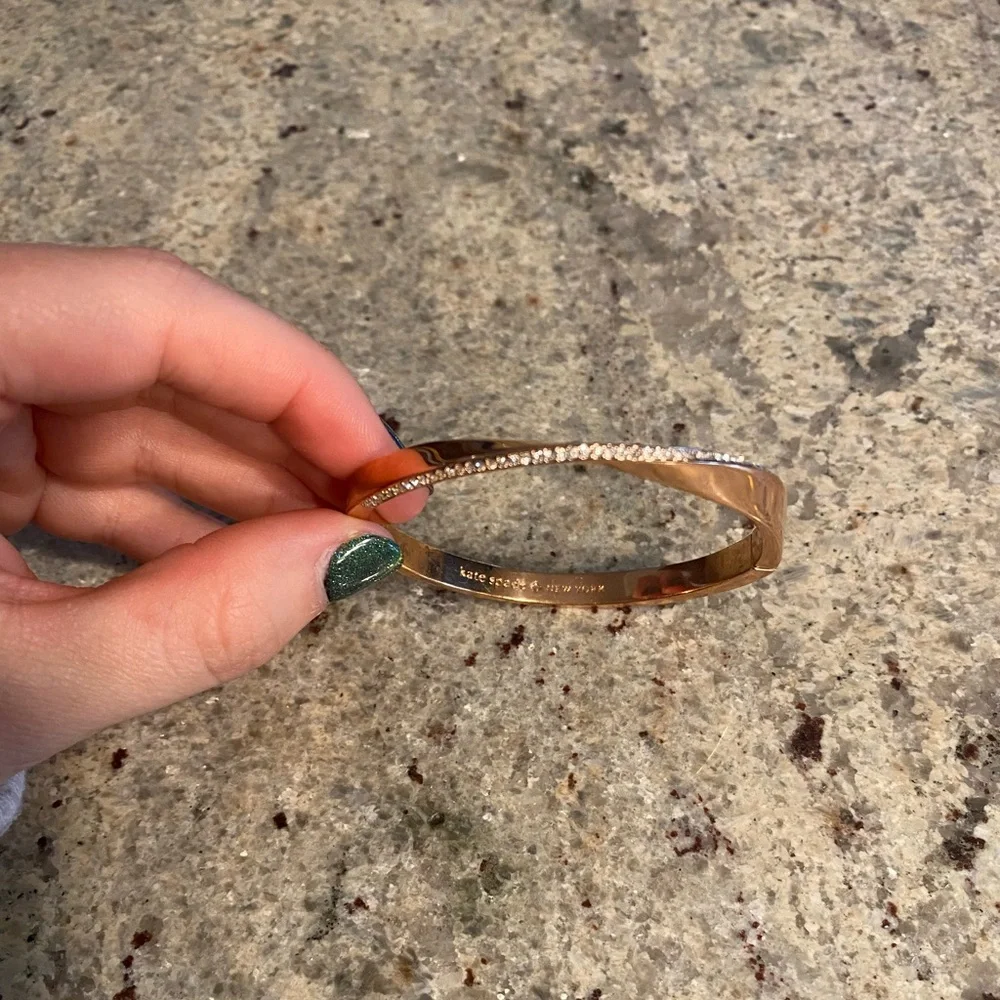 Kate Spade Do The Twist Pave Hinged Bracelet - Picture 3 of 10
